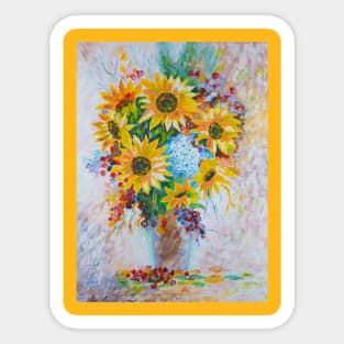 Sunflowers Sticker